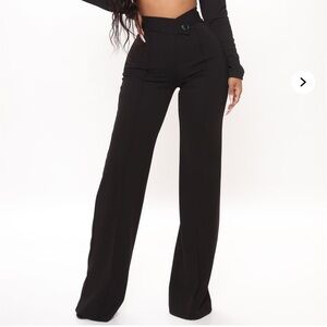 NWOT Stretchy Elegant Black High-Waisted Pants Slacks MEDIUM